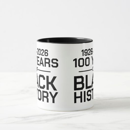 100 Years of Black History Typography Mok (Midden)