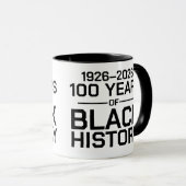 100 Years of Black History Typography Mok (Voorkant rechts)