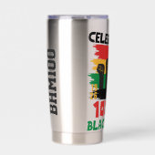 100 Years Souvenir Centennial Black History Month Geïsoleerde Drinkbeker (Voorkant)