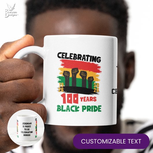 100 Years Souvenir Centennial Black History Month Koffiemok