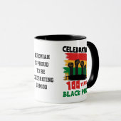 100 Years Souvenir Centennial Black History Month Mok (Voorkant rechts)