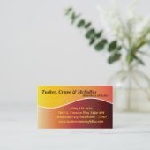 100 Yello Sunfade Curve Attorney Law Visitekaartje (Staand voorkant)