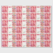 100 Yuan-papier voor het verpakken van geld Cadeaupapier (Vlak)