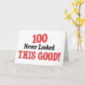 100 zag er nooit zo goed uit! kaart (Gele Bloem)