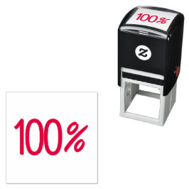 "100%" zelfinkend stempel