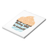 100 zijn is Sweet Birthday T-shirts en cadeautjes Notitieblok (Linkerzijde)