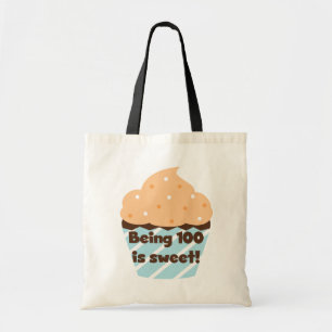 100 zijn is Sweet Birthday T-shirts en cadeautjes Tote Bag