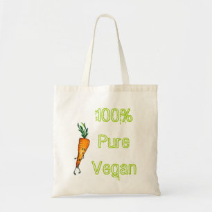 100 % zuiver vegaan - wortel tote bag
