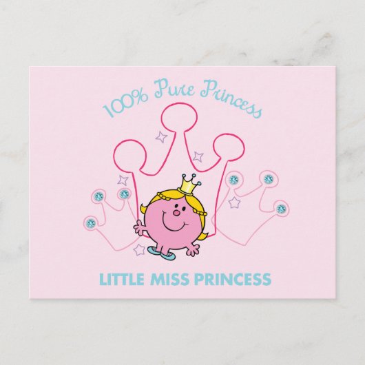 100% zuivere prinses - kleine Miss Princess Briefkaart (Voorkant)