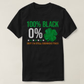 100 Zwart 0 Shamrock Irish Saint Patricks Day Clov T-shirt (Design voorkant)