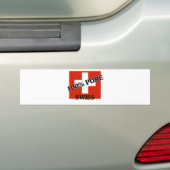 100 % ZWITSERLAND BUMPERSTICKER (Op auto)