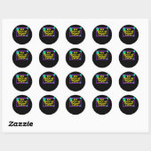 100e 100 dagen school Later 100e schooldag Ronde Sticker (Vel)