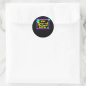 100e 100 dagen school Later 100e schooldag Ronde Sticker (Tas)