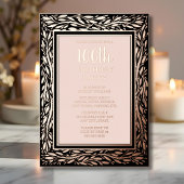 100e aangepaste verjaardagsfeest textuur Elegante  Folie Uitnodiging