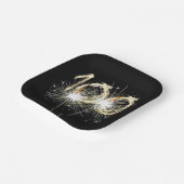 100e 'Birthday'-brochure op zwart Papieren Bordje (Gebogen)