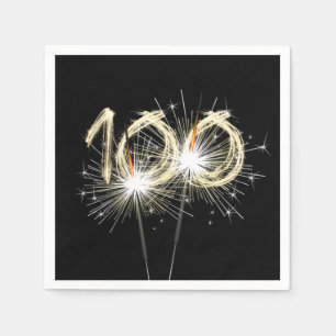100e 'Birthday'-brochure op zwart Servet