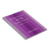 100e Birthday Party Guest Book Paars Notitieboek (Rechterzijde)