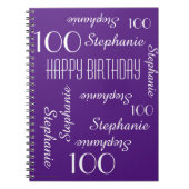 100e Birthday Party Guest Book, Repeterend Names Notitieboek (Voorkant)