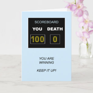 100e Birthday Scorebord Kaart
