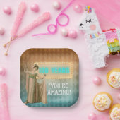 100e Birthday  Singer Papieren Bordje (Feest)