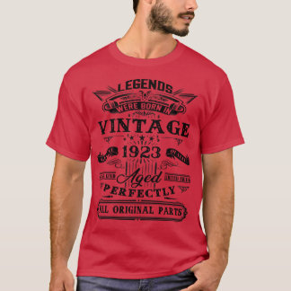 100e cadeau voor legende uit 1923 t-shirt