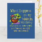 100e cadeautjes van de Birthday Party. Wat gebeurt Kaart (Gele Bloem)