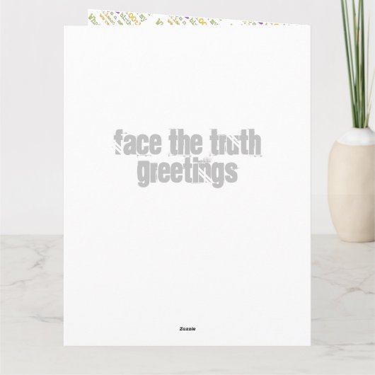 100e cadeautjes van de Birthday Party. Wat gebeurt Kaart (Achterkant)