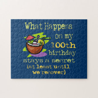 100e cadeautjes van de Birthday Party. Wat gebeurt Legpuzzel