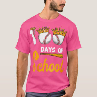 100e dag 100 dagen schoolhonkbalpijn t-shirt