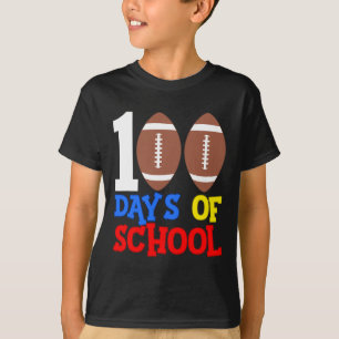 100e dag 100 dagen van de school Football sport T-shirt