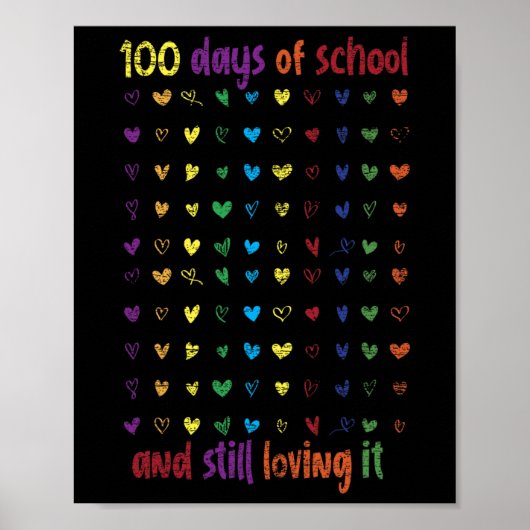 100e dag dat studenten Kinder 100 dagen krijgen Poster (Voorkant)