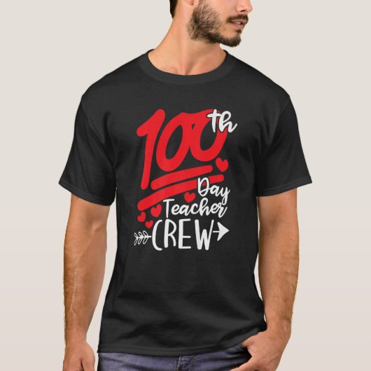 100e dag docent leerlingenbemanning 100 dagen na S T-shirt (Voorkant)