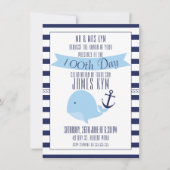 100e dag jongens Nautical Invitation Kaart (Voorkant)