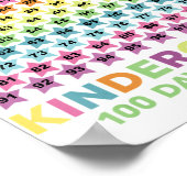 100e dag Kindergarten Smarter Kind Student Teac Poster (Hoek)