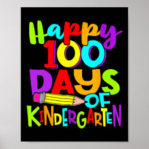 100e dag kindertuin 100 dagen school poster