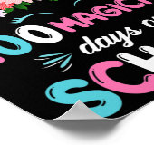 100e dag kindertuin voor meisjes 100 magische da poster (Hoek)