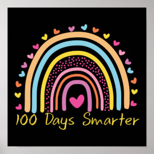 100e dag leerkracht 100 dagen slimmer poster