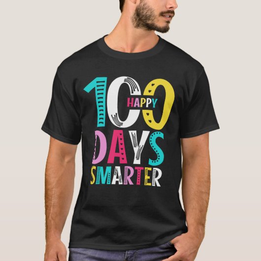 100e dag leerkracht - 100 dagen slimmer t-shirt (Voorkant)