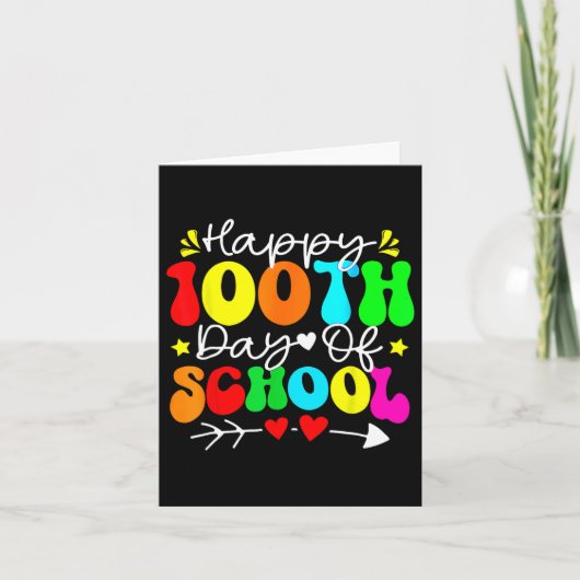 100e dag leerkracht Kinder kind 100 D Kaart (Voorkant)