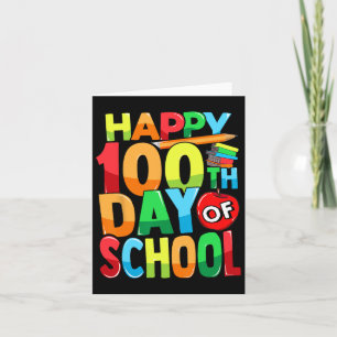 100e dag leerkracht Kinder kind 100 D Kaart