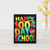 100e dag leerkracht Kinder kind 100 D Kaart (Gele Bloem)