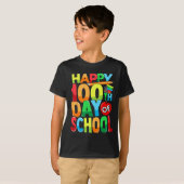 100e dag leerkracht Kinder kind 100 D T-shirt (Voorkant volledig)