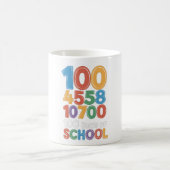 100e dag leerkracht Kinderen 100 dagen Wiskunde Nu Koffiemok (Center)