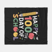 100e dag leerkrachten 100 dagen lang fleece deken (Voorkant (Horizontaal))