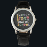 100e dag leerkrachten 100 dagen lang horloge<br><div class="desc">100ste Dag Leraren Leerlingen Happy 100 Days</div>
