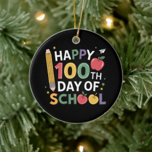 100e dag leerkrachten 100 dagen lang keramisch ornament