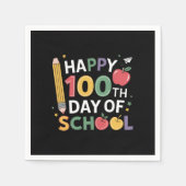 100e dag leerkrachten 100 dagen lang servet (Voorkant)