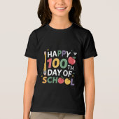 100e dag leerkrachten 100 dagen lang Tri-Blend shirt (Voorkant)