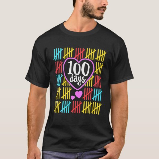 100e dag leerkrachten Kinder kind 100 T-shirt (Voorkant)