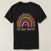 100e dag leraar 100 dagen slimmere regen t-shirt (Design voorkant)